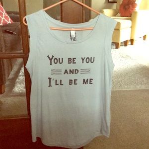 New soft and sassy light blue tank